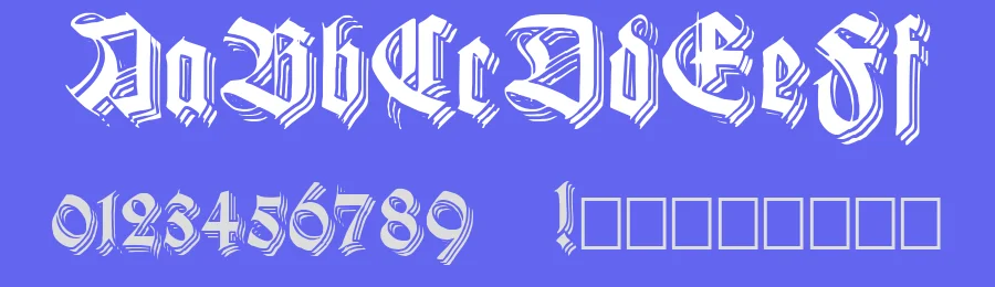 Killigrew by Paul Lloyd — Blackletter Font — thumbnail 3