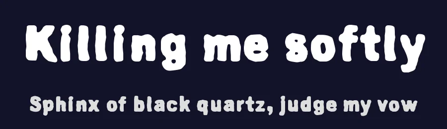 Killing me softly by Juha Korhonen — Decorative Font — thumbnail 2