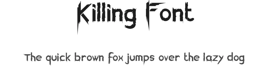Killing Font