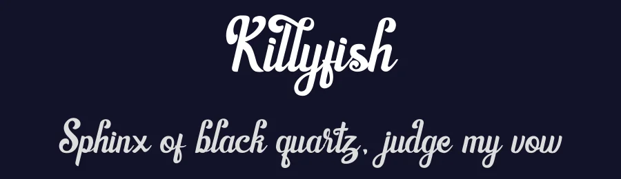 Killyfish by Muhamad Yusuf — Script Handwritten Font — thumbnail 2