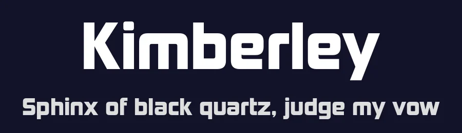 Kimberley by Typodermic Fonts — Sans Serif Font — thumbnail 2