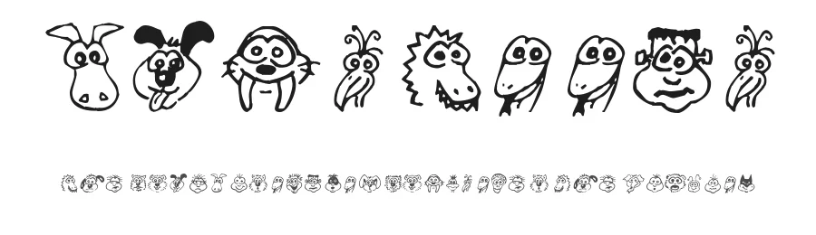 Kims Toons by Omega Font Labs — Dingbats Font