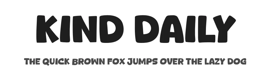 Kind Daily by Khurasan — Decorative Font