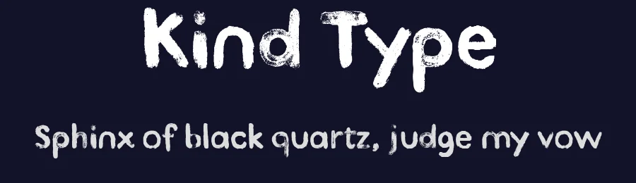 Kind Type by Letters + Numbers — Decorative Font — thumbnail 2