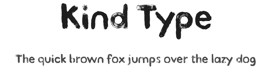 Kind Type by Letters + Numbers — Decorative Font
