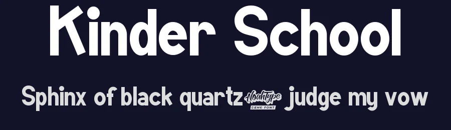Kinder School by Noah Type — Decorative Font — thumbnail 2