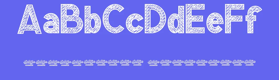 Kinder School Sketch by Noah Type — Decorative Font — thumbnail 3