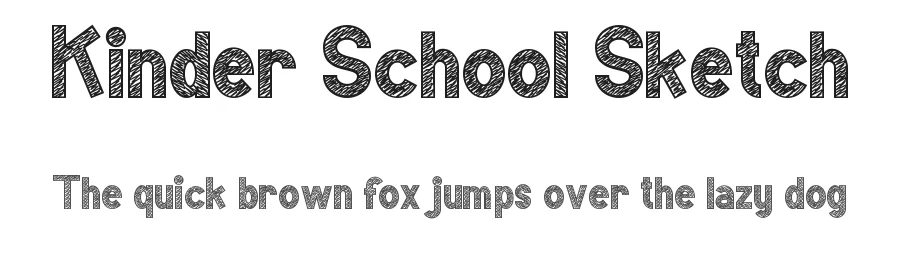 Kinder School Sketch by Noah Type — Decorative Font