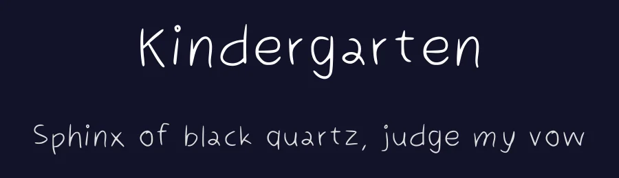 Kindergarten by Lekearls — Script Handwritten Font — thumbnail 2
