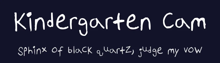 Kindergarten Cam by Cameron Kinsey — Script Handwritten Font — thumbnail 2