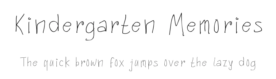Kindergarten Memories