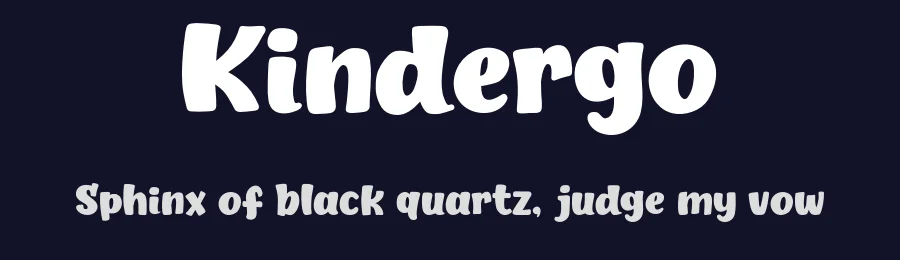 Kindergo by Khurasan — Decorative Font — thumbnail 2