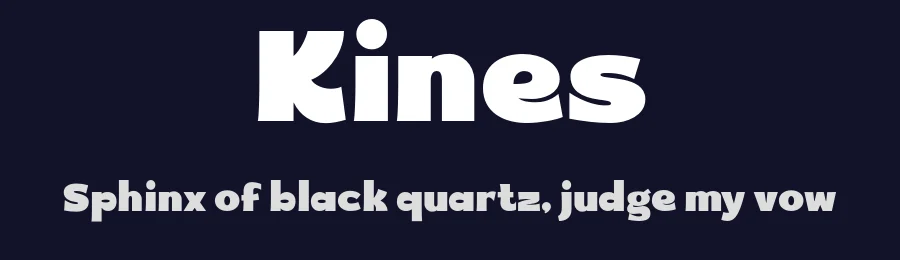 Kines by Fitrah Type — Decorative Font — thumbnail 2