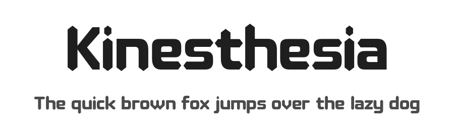 Kinesthesia by Typodermic Fonts — Display Font