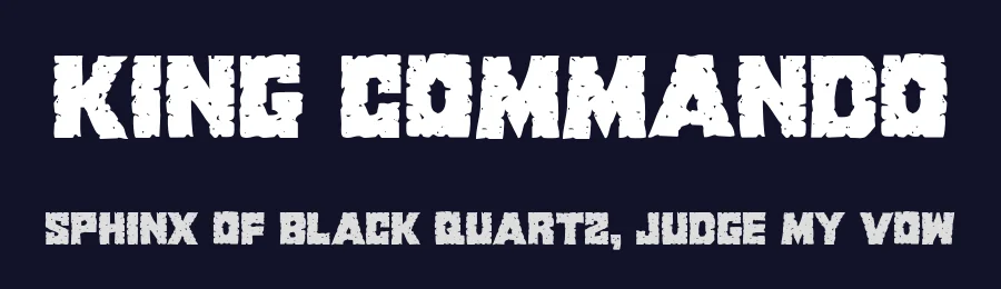 King Commando by Iconian Fonts — Decorative Font — thumbnail 2