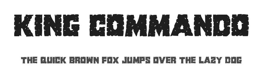 King Commando by Iconian Fonts — Decorative Font