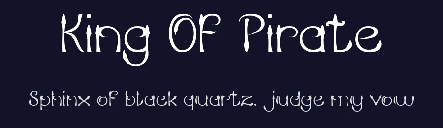 King Of Pirate by weknow — Decorative Font — thumbnail 2