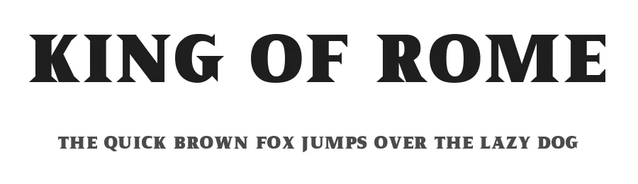 King of Rome by HENRIavecunK Type Co — Decorative Font