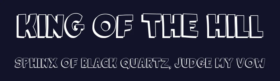 King Of The Hill by Jayde Garrow — Decorative Font — thumbnail 2