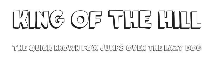 King Of The Hill by Jayde Garrow — Decorative Font