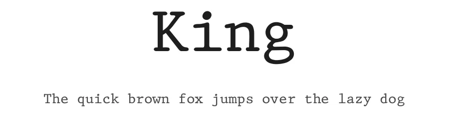 King — Decorative Font