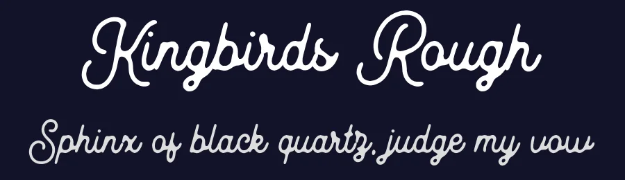 Kingbirds Rough by Letterhend Studio — Script Handwritten Font — thumbnail 2