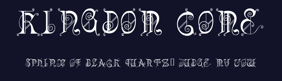 Kingdom Come by Shrine Of Isis Font Foudry — Decorative Font — thumbnail 2