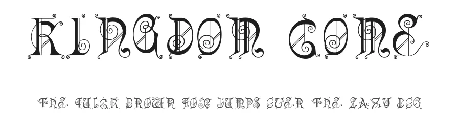 Kingdom Come by Shrine Of Isis Font Foudry — Decorative Font