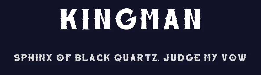 Kingman by Aspek hndz — Blackletter Font — thumbnail 2