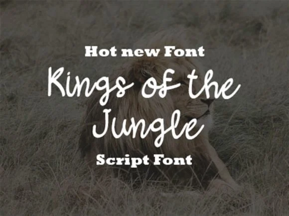 Kings of the Jungle Font by scriptstrategy — Script Handwritten Font