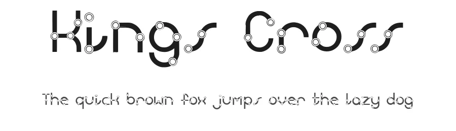 Kings Cross by Elyse Van Fleet — Decorative Font
