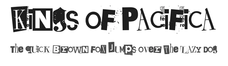 Kings of Pacifica by Dirt2.com - SickCapital — Decorative Font