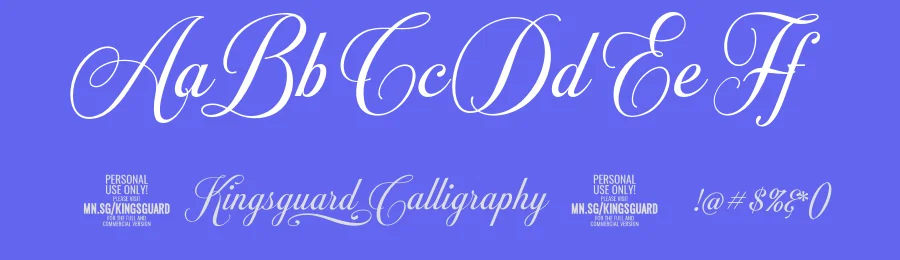 Kingsguard Calligraphy by Måns Grebäck — Script Handwritten Font — thumbnail 3