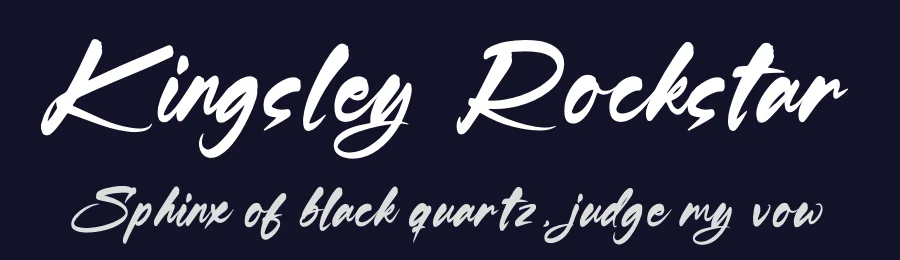 Kingsley Rockstar by Letterena Studios — Script Handwritten Font — thumbnail 2