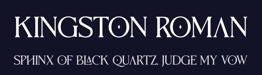 Kingston Roman by Storytype Studio — Decorative Font — thumbnail 2