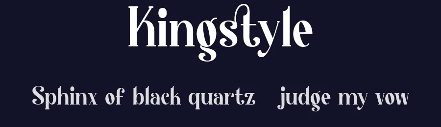 Kingstyle by Creatype Studio — Serif Font — thumbnail 2