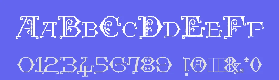 Kingthings Embroidery by Kingthings — Decorative Font — thumbnail 3