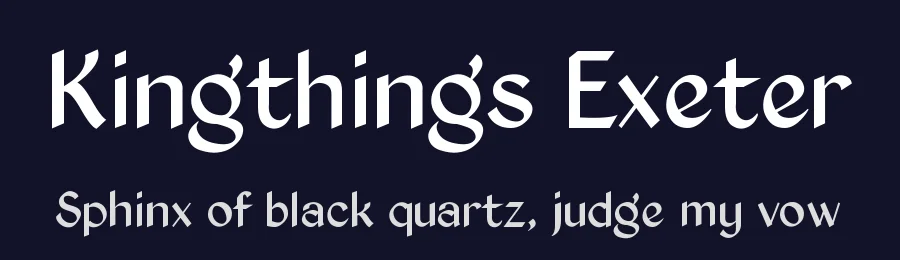 Kingthings Exeter by Kingthings — Sans Serif Font — thumbnail 2
