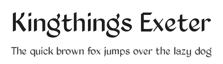 Kingthings Exeter by Kingthings β Sans Serif Font