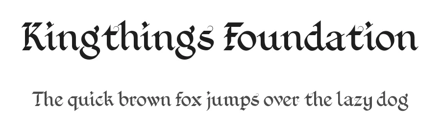 Kingthings Foundation by Kingthings — Decorative Font
