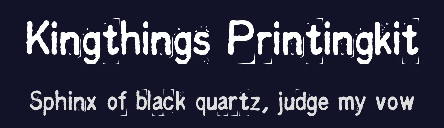 Kingthings Printingkit by Kingthings — Decorative Font — thumbnail 2