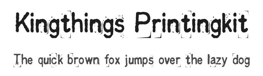 Kingthings Printingkit by Kingthings — Decorative Font