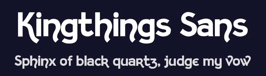 Kingthings Sans by Kingthings — Sans Serif Font — thumbnail 2