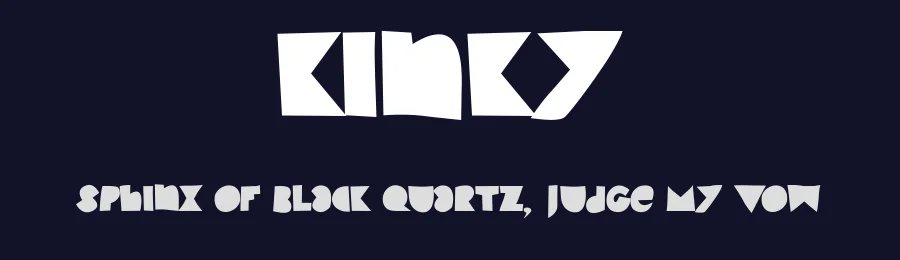 Kinky by Fabrice Bats — Decorative Font — thumbnail 2