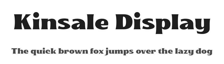 Kinsale Display by Twicolabs Fontdation — Sans Serif Font