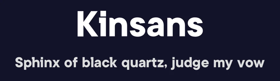 Kinsans by Ryan Rivaldo Vierra — Sans Serif Font — thumbnail 2
