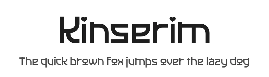 Kinserim by twinletter — Decorative Font