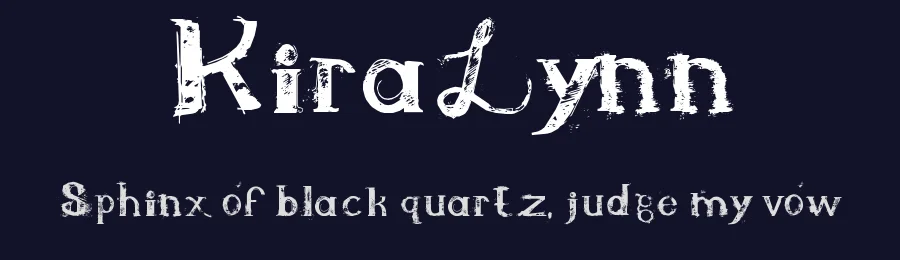 KiraLynn by Amy VanTorre — Decorative Font — thumbnail 2