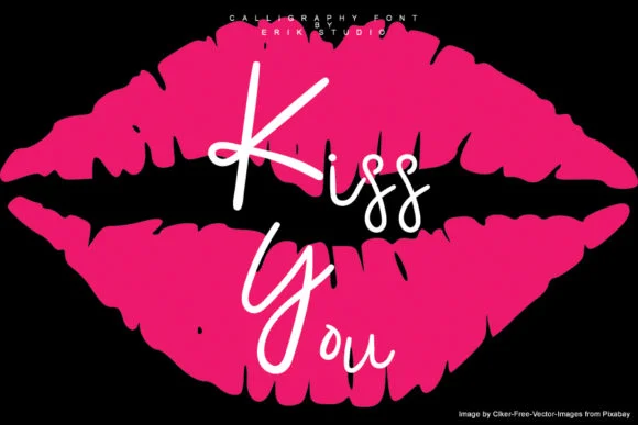 Kiss You Font by erik studio — Script Handwritten Font