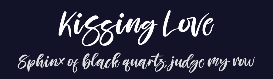 Kissing Love by Perspectype Studio - Letterena.com — Script Handwritten Font — thumbnail 2